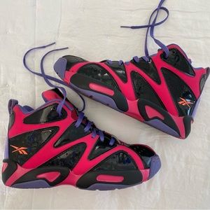 Reebok Kamikaze Holographic Black Rainbow Sneakers Men’s 5.5 Women’s 7-7.5